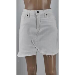 Abercrombie & Fitch White Denim Mini Skirt Size 0 / 25